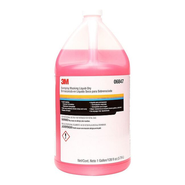 3m Overspray Masking Liquid Dry, Surface Protectors, 1 gal, Butyl-Free 06847