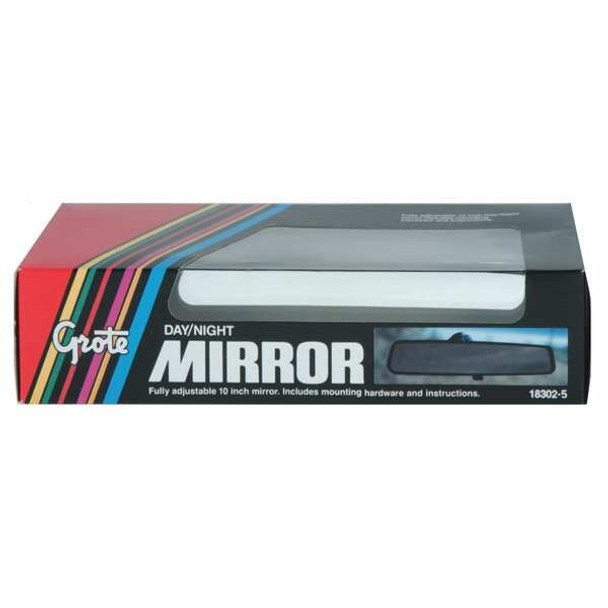 Grote Rear View Mirror,10 x 2-7/16 In 18302-5 Grote Rear View Mirror,10 x 2-7/16 In 18302-5