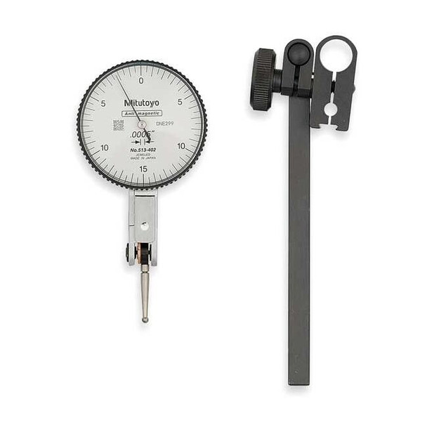 Mitutoyo Dial Test Indicator Set,Hori,0to0.030 In 513-402-10T