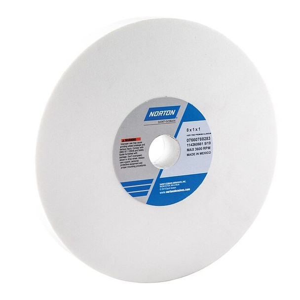 Norton Abrasives Grinding Wheel, T1, 8x1x1, AO, 150G, White 07660788283