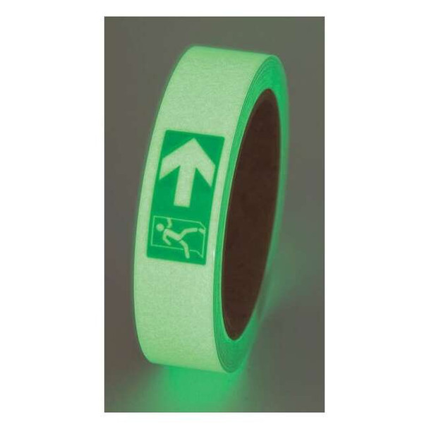 Incom Glow-in-the-Dark Marking Tape,Exit Right GT130EXR