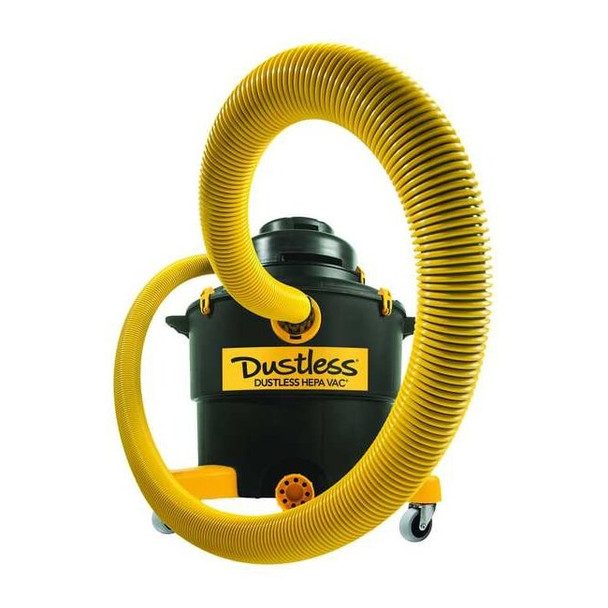 Dustless Technologies Dust Extractor, 14 gal, HEPA, 131 cfm, 5 hp D1606