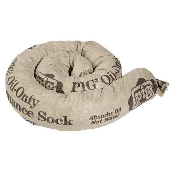 Pig Absorb Sock,Oil-Based Liquids,4ft L,PK30 SKM500 Pig Absorb Sock,Oil-Based Liquids,4ft L,PK30 SKM500