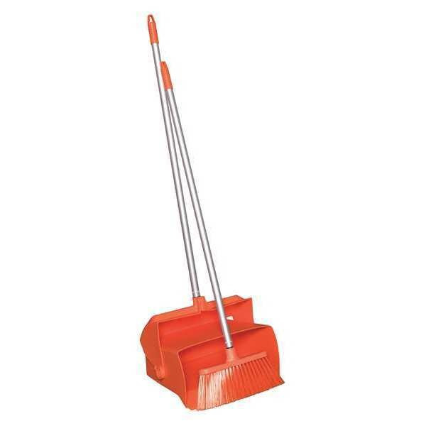 Remco 11 in Sweep Face Angle Broom, Orange, 36" L Handle 62507