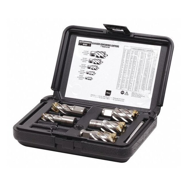 Slugger by Fein Annular Cutter Kit,1" Cut Depth,6 pcs. 63134999010