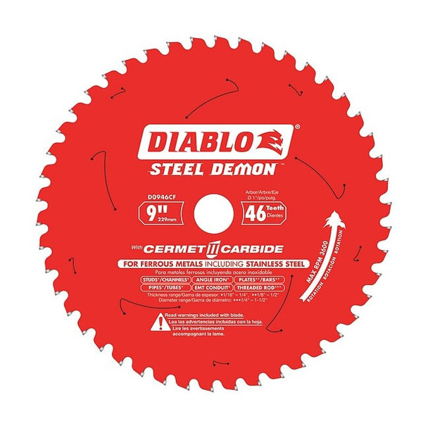 Diablo 9",46-Teeth Circular Saw Blade D0946CF