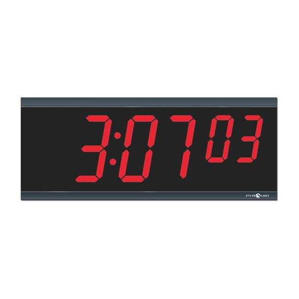 Manufacturer Varies Digital Clock,15 1/2in W,6 1/4in H DIG-6B