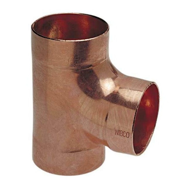 Nibco Tee, Copper, Cup 1 1/2", Cup 1 1/2" 911 11/2