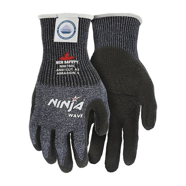 Cut Resistant Coated Gloves, Cut Level A3 ,Dipped ,Nitrile ,Smooth ,S 1 PR