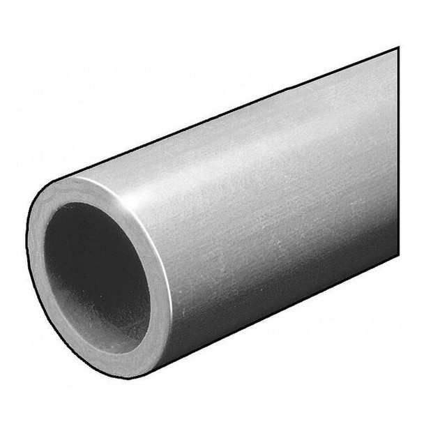 Fibergrate RD Tube,ISOFR,Gry,2 OD x1/4 In Wall,5 Ft 1624400.04