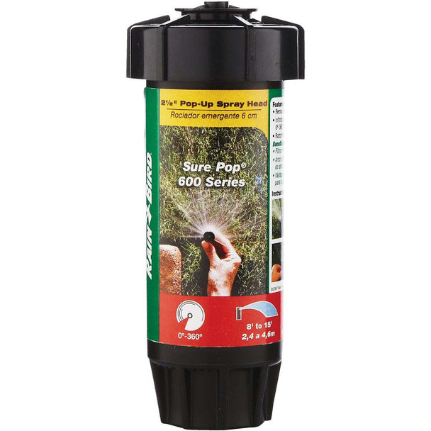 Rain Bird 2" 15' Adj Prs Sprinkler 1802HV15PR
