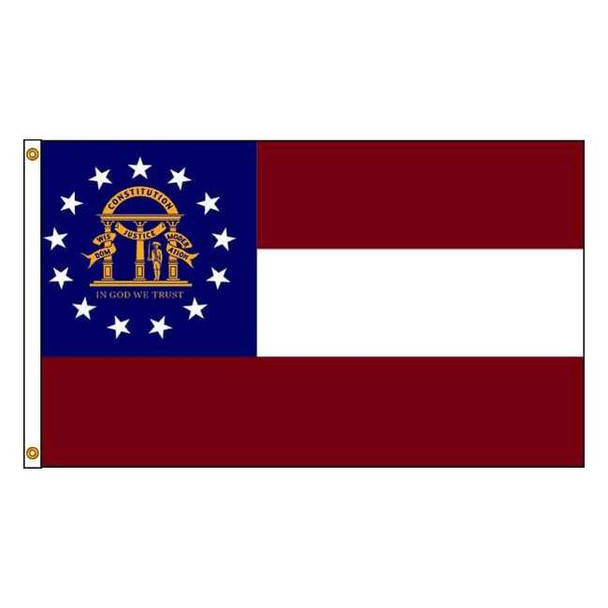 Annin Flagmakers Georgia Flag,4x6 Ft,Nylon 141163