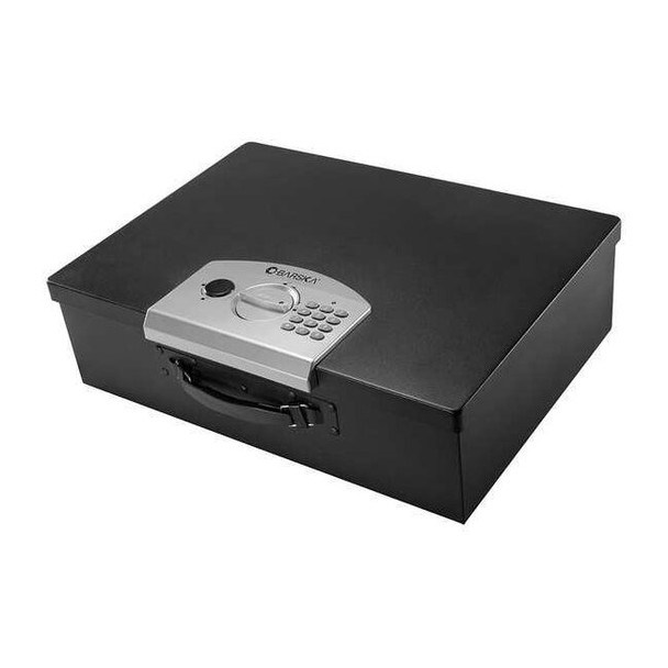 Security Safe, 0.5 cu ft, 16.5 lb, Digital Keypad, Locking Latch Lock No Rated