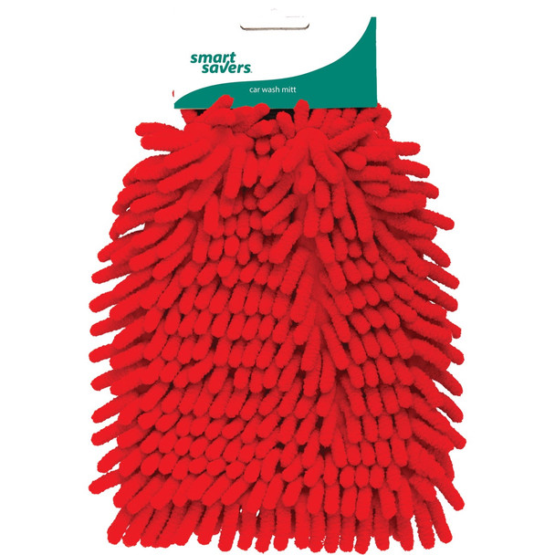 Smart Savers Microfiber Chenille Coral Wash Mitt GA436 Pack of 12