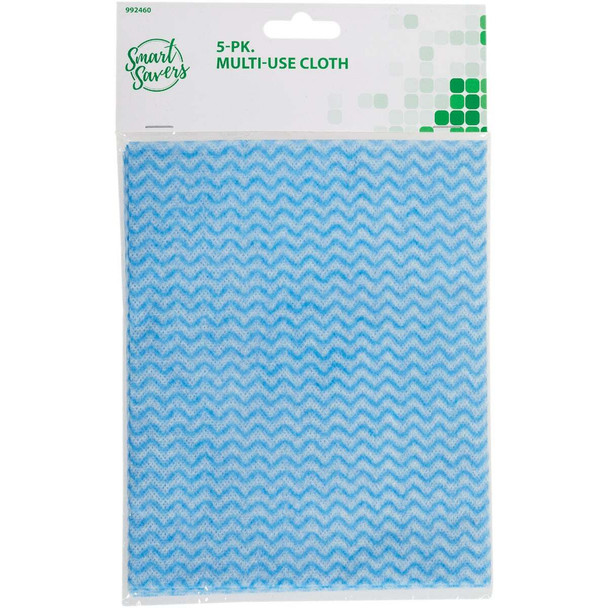 Smart Savers 12.6 In. x 15.75 In. Multi-Use Cleaning Cloth (5-Pack) Pack of 12