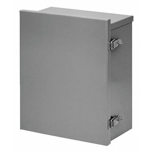 Padlockable Hasp Electrical Enclosures, 12 in H, 6 in D, 12 in W, 3R, Steel