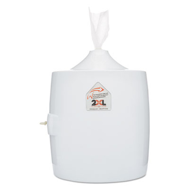 2XL Contemporary Wall Mount Wipe Dispenser, 11 X 11 X 13, White TXL L82