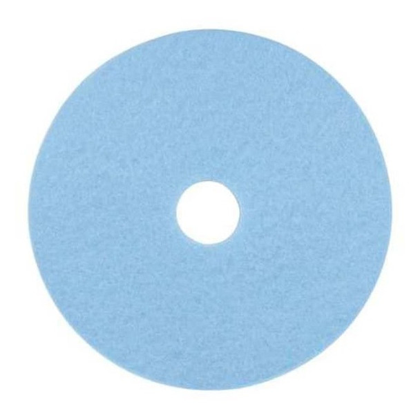 3m Burnishing Pad,19 in Dia,Sky Blue,PK5 3050-19