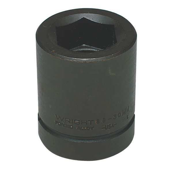Wright Tool 1" Dr, 60mm Size, Metric Impact Socket, 6 Pts 88-60MM