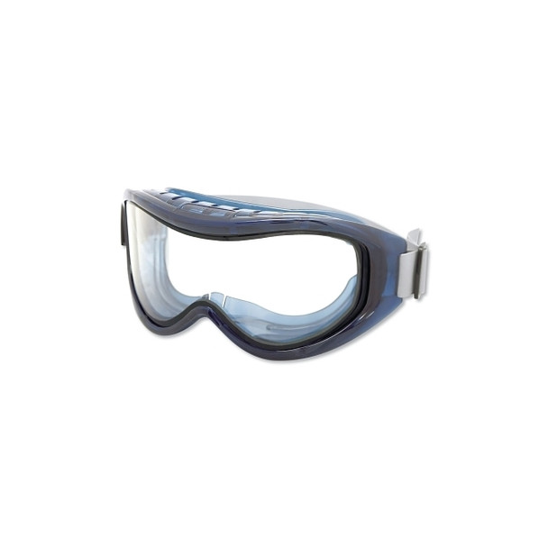 Odyssey II Series Chem Splash Dual-Lens Goggle, Clear Tint, Blue Fr, OTG, AF/HC