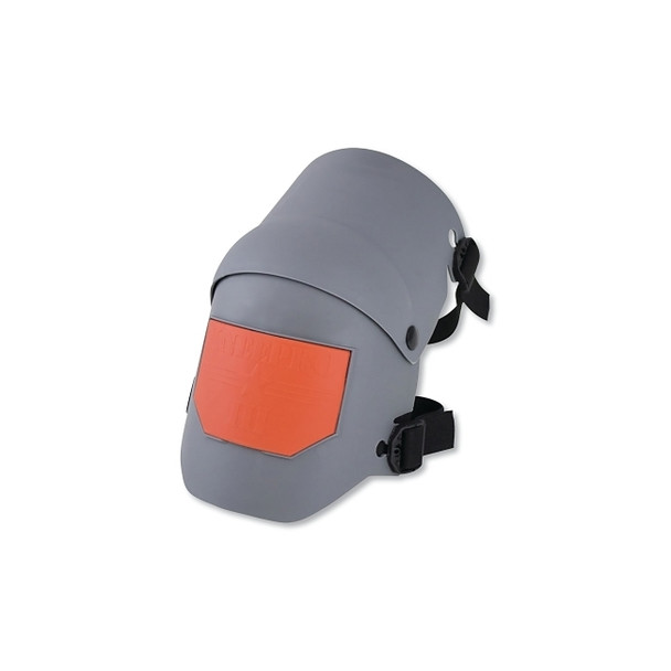 KneePro Ultra Flex III Knee Pad, Elastic Straps w/Quik-Snap Clips, Gray/Orange