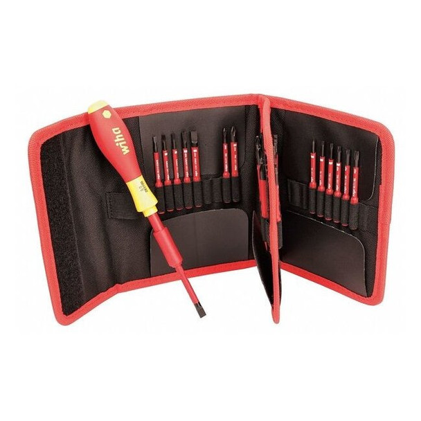 Wiha Multi-Bit Screwdriver,7 1/4 in L 28399