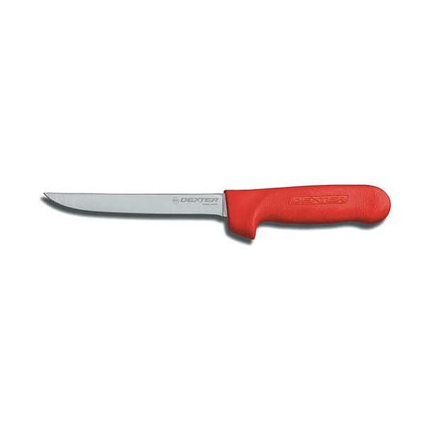 Dexter Russell Boning Knife,6" L,SS Blade,Red 01563R