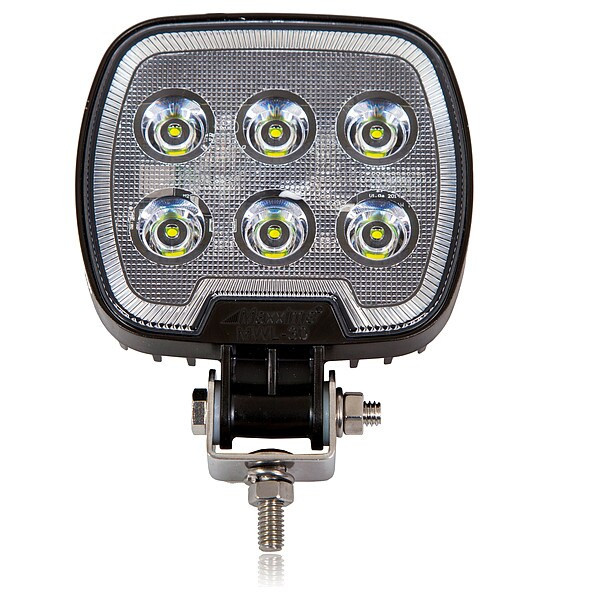 Maxxima Work Light,Square,Clear Lens,1200 Lumens MWL-30