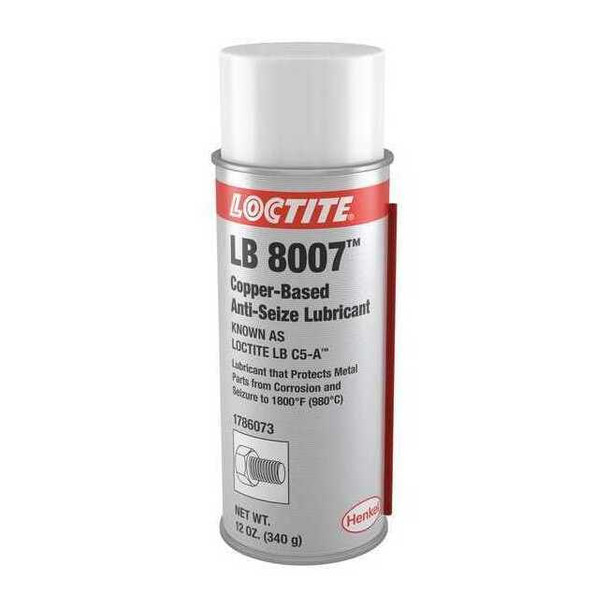 Anti-Seize Lubricant, Copper Base, 12 oz, Aerosol Can, LB 8007, C5-A