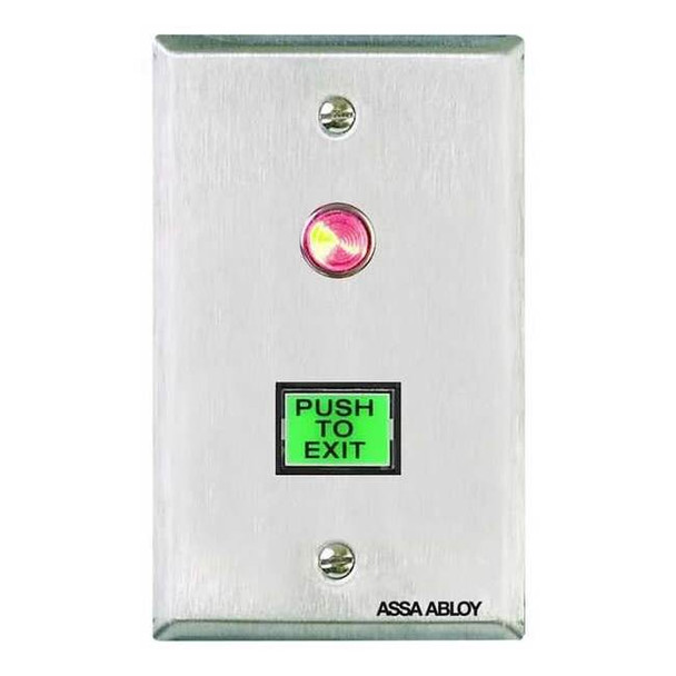 Securitron Push Button,StainlessSteelSurfaceMounted PB3EAR
