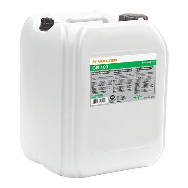 Walter CB 100 Cleaner/Degreaser, 5.2 gal Pail, Ready to Use, Water Based 53G167