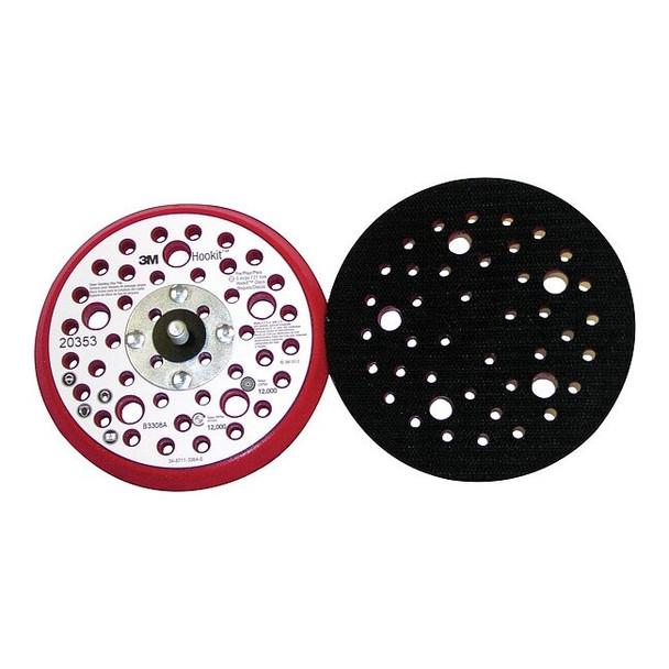 3m Low Pro Hook/Loop Disc Backup Pd,5in Dia 20353