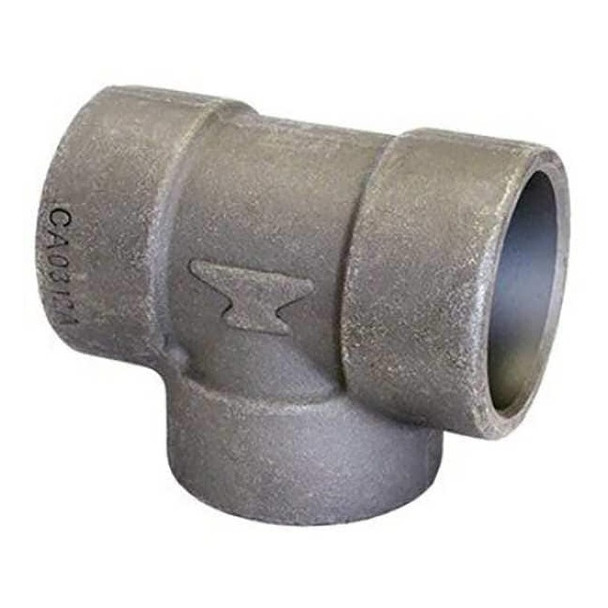 Anvil Tee Tee, 1/2" Pipe, Socket Weld, Black Forged Steel, Class 3000 0362025207