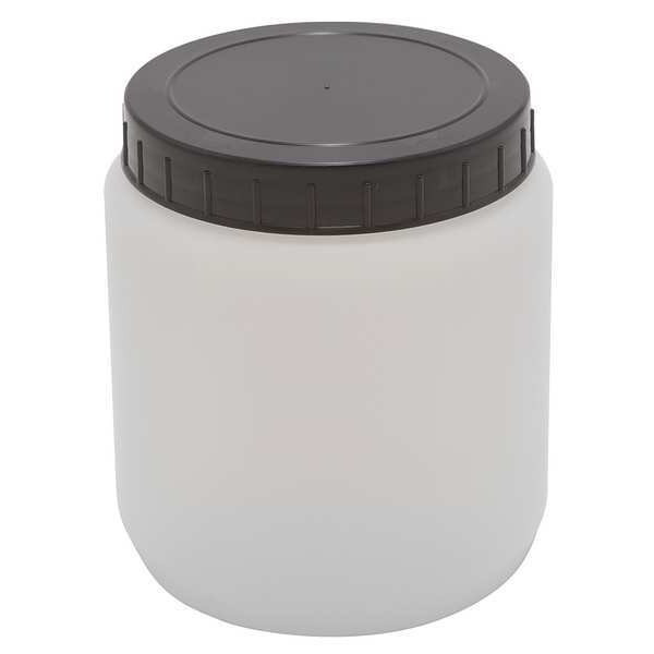 Dynalon HDPE CYLNDRCL JAR W/CAP 1000ML,PK10 226415-1000