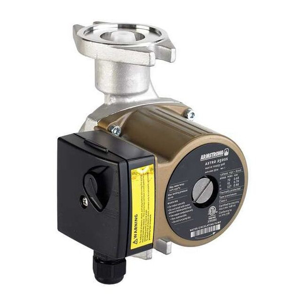 Hot Water Circulating Pump, 1/6 hp, 115V, 1 Phase, Flange Connection