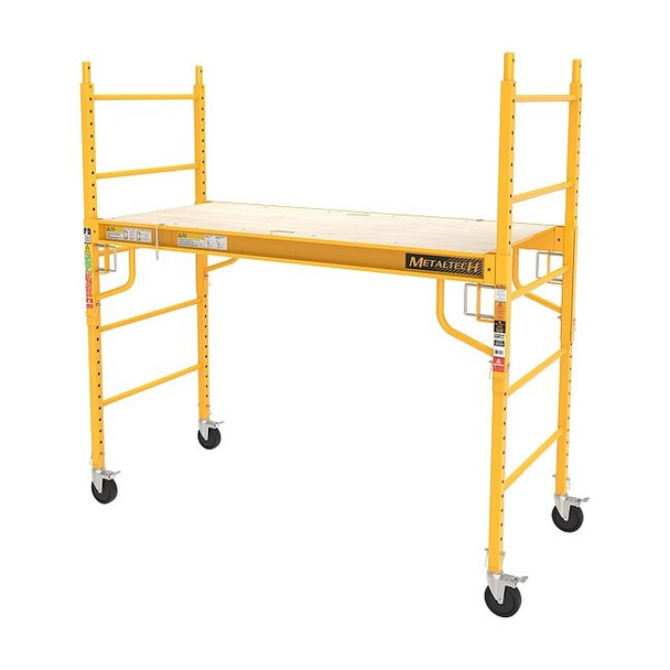Metaltech Scaffold Tower, Steel, Adjustable Platform Height I-CISC