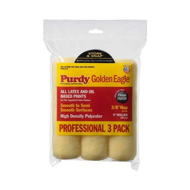 Purdy 9" Paint Roller Cover, 3/8" Nap, Polyester 14E868100