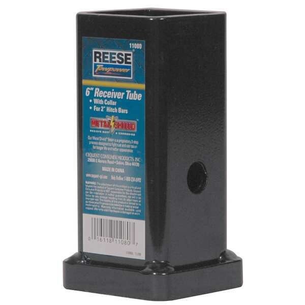 Reese Receiver Tube,6 In 11080