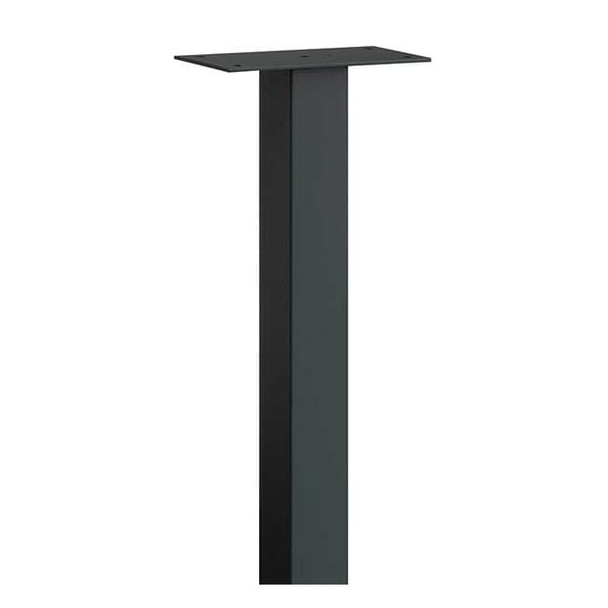 Pedestal, Black, Powder Coated, In Ground, Mail Chest