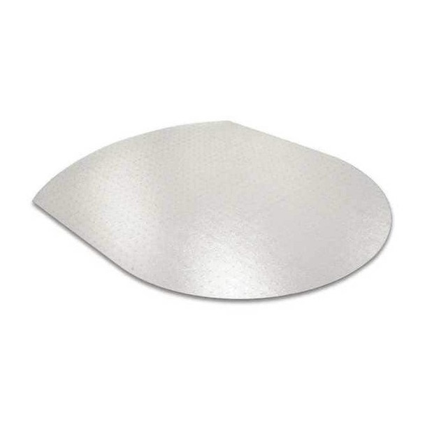 Floortex Chair Mat 38"x39", Nonagon Shape, Clear, for Hard Floor FC121001009R