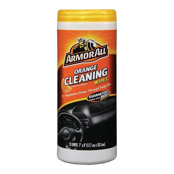 Armor All Automotive Cleaner,Wipe On,48 oz.,White AWMPOGC-25CT-1USLT