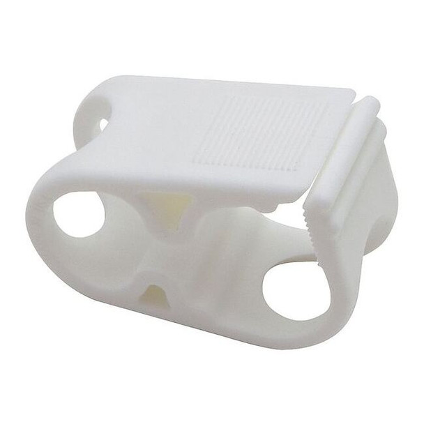Dynalon Clamp,Polypropylene,38.1 mm L,White,PK25 670755