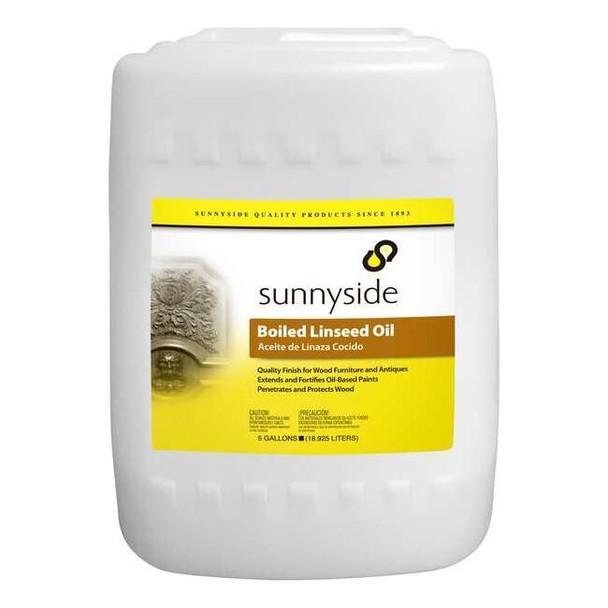 Sunnyside Boiled Linseed Oil,5 gal. Size,Amber 872G5