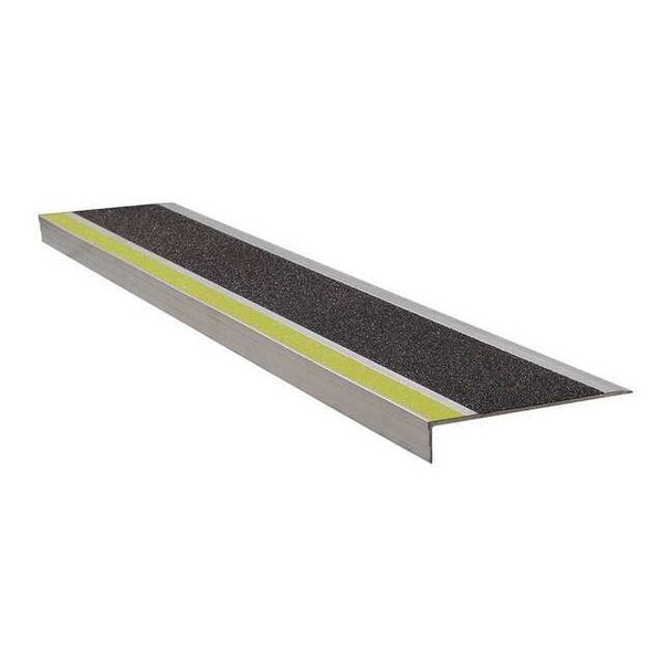 Wooster Products Stair Tread,Ylw/Blk,60in W,Extruded Alum, 365YB5 365YB5