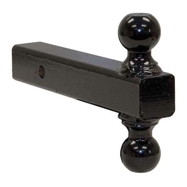 Dual Ball Hitch Solid Shank With Black Balls (2 in., 2-5/16 in.)