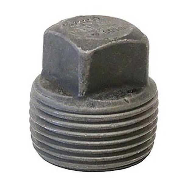 Square Head Plug Square Head Plug, 3" Pipe, MNPT, Black Forged Steel, Class 6000
