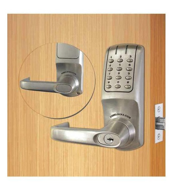 Codelocks Electronic Key Lock,3 hr. Fire Rating CL5210-BS