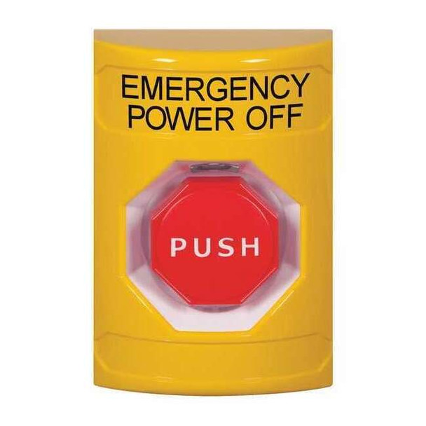 Emergency Power Off Push Button,Yellow
