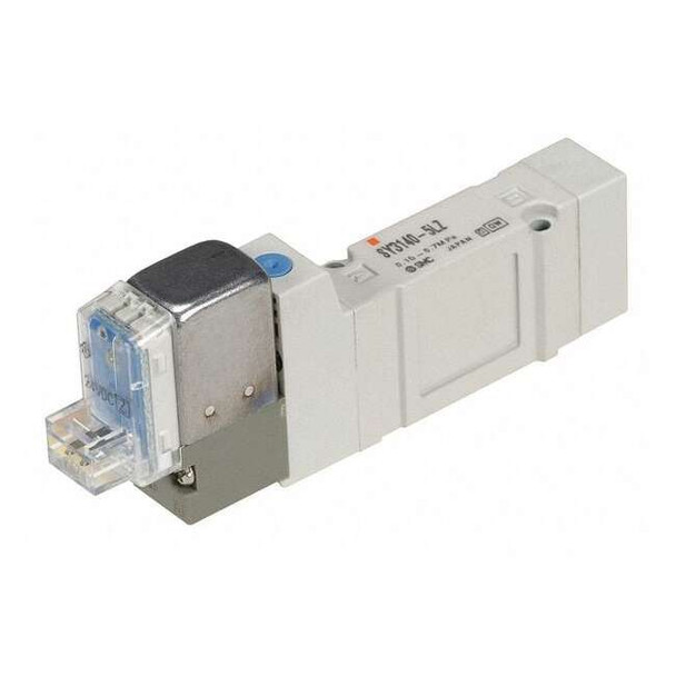 Smc Solenoid Air Control Valve,1/8 In,24VDC SY3140-5LZ
