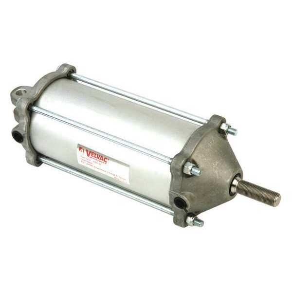 Air Cylinder, 3 1/2 in Bore, 8 17/25 in Stroke, Double Acting, Aluminum .